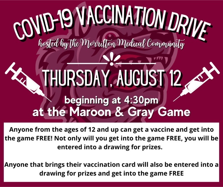 Aug. 12 Community Vaccination Clinic