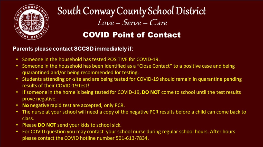 Covid Point of Contact Information