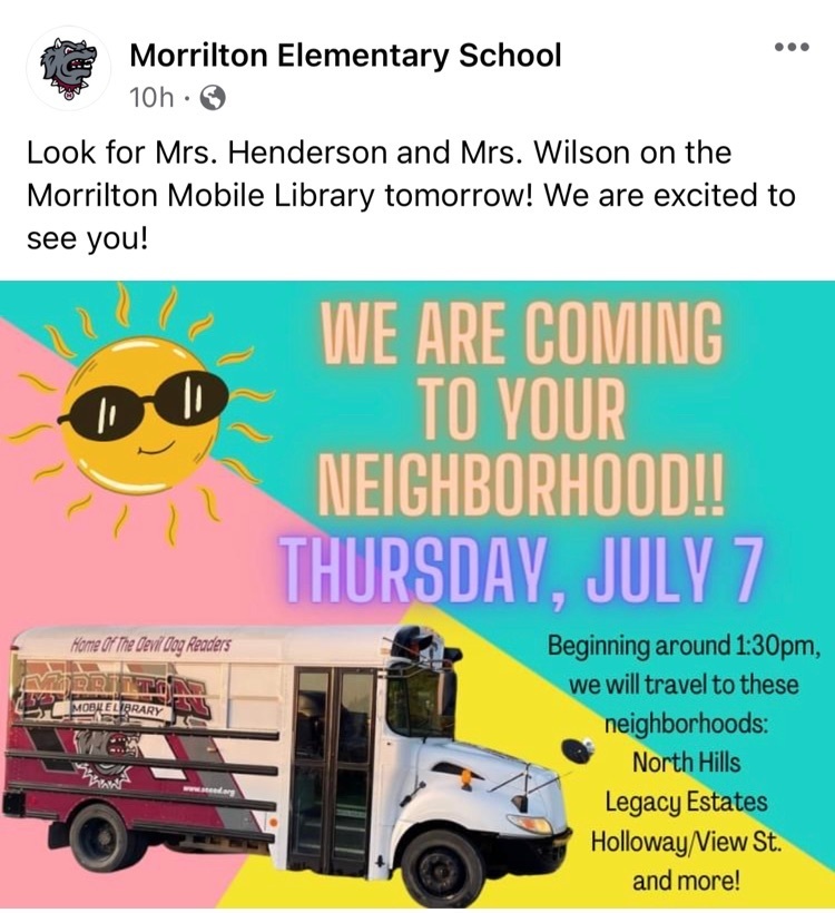 July 7 - Morrilton Mobile Library!!!